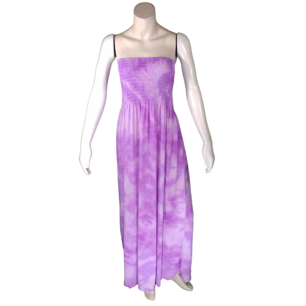 Women Purple Tie dye tube dress